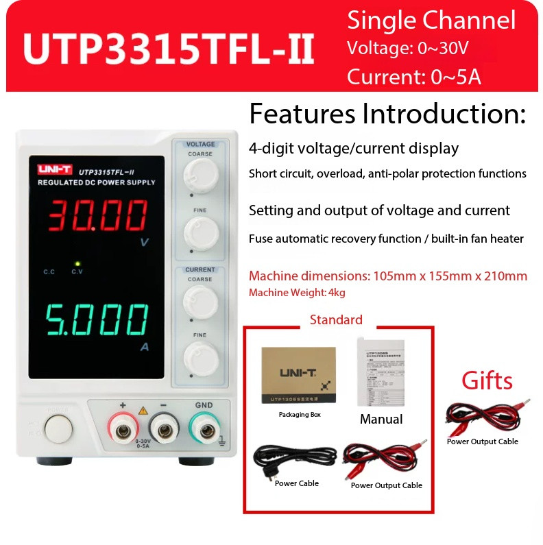 Digital Adjustable DC Regulated Power Supply for Laptop and Cell Phone Repair