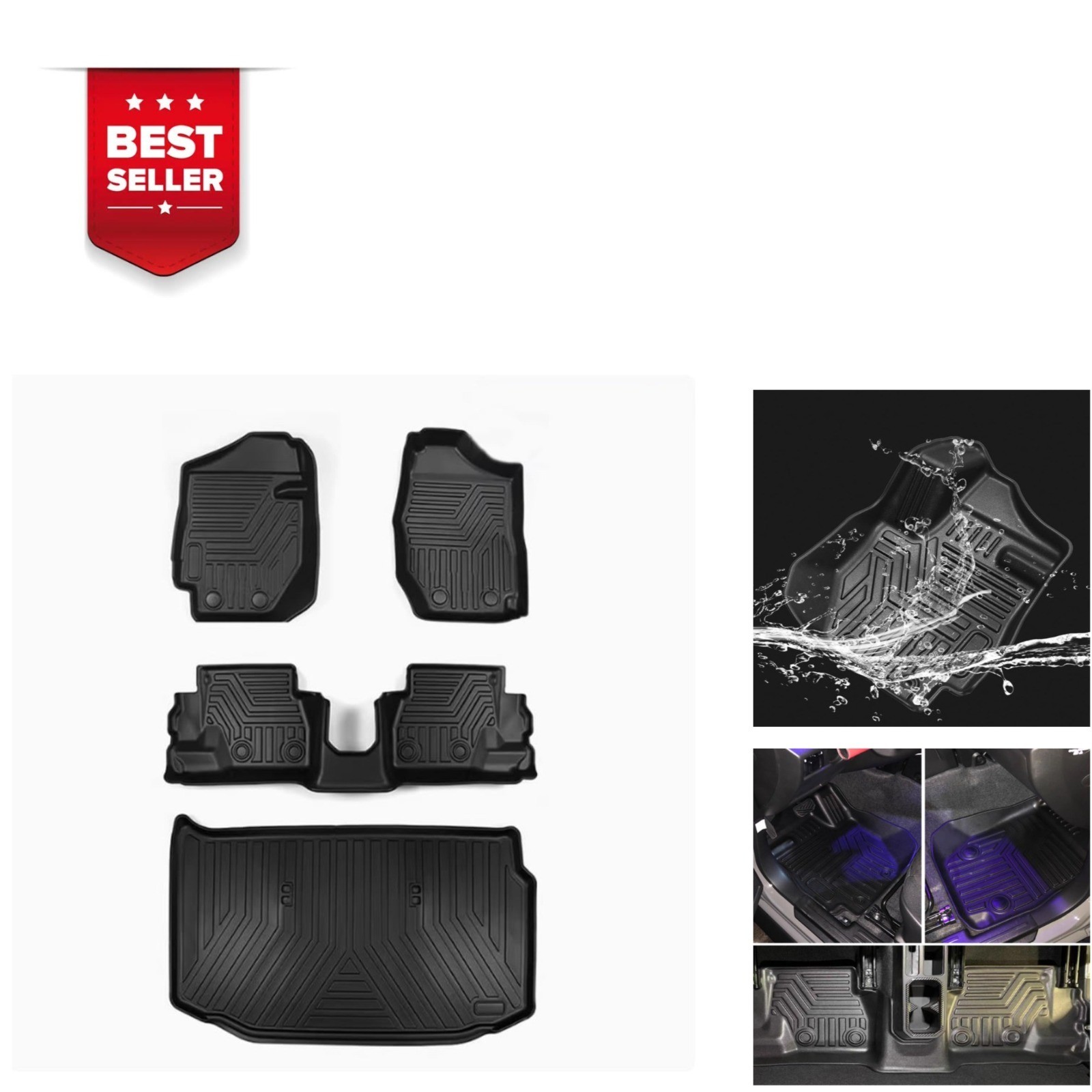 HAGEZA TPE Floor Mats for Suzuki Jimny 2-Door 2019-2025, Custom Fit