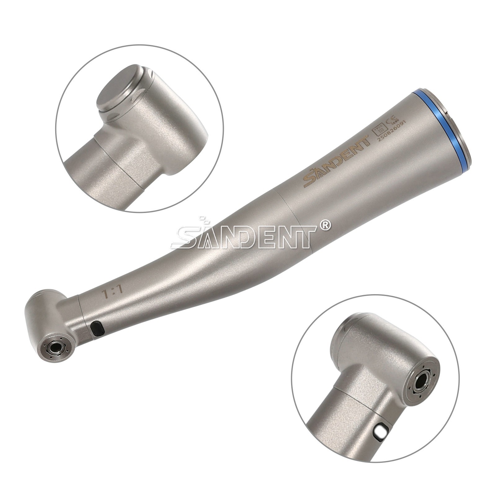 Dental 1:5 Fiber Optic LED Contra Angle Handpiece fit NSK E-Type Electric Motor