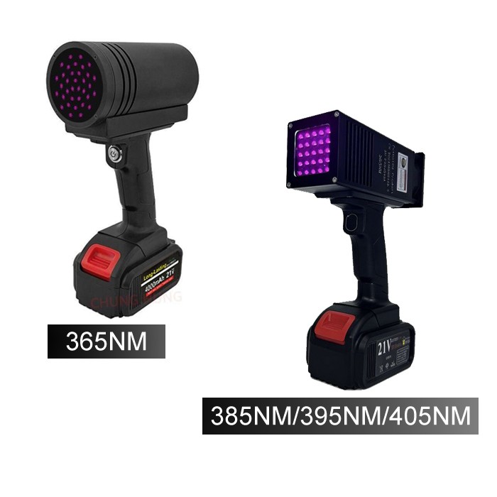 Car Paint Flaw Detection UV Curing Lamp Handheld Rechargeable UV LED Curing Lamp