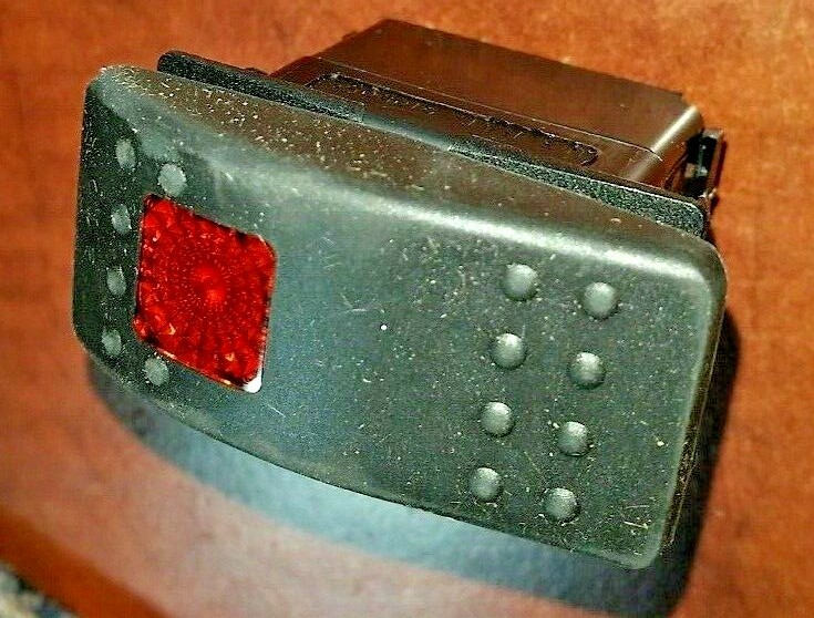 Genuine Onan Cummins 308-1062 Generator Rocker Start Stop Switch amber light