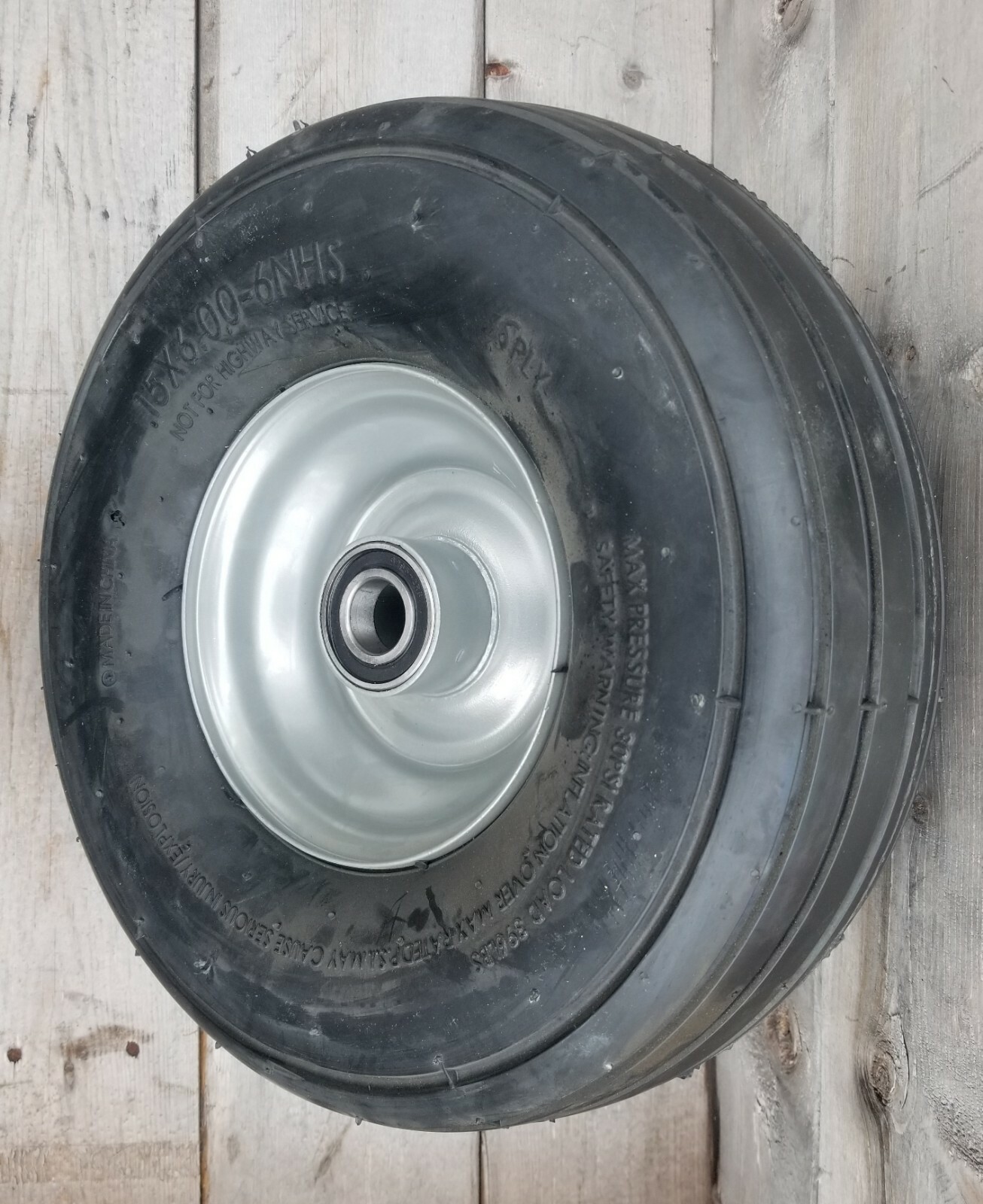 Complete UNIVERSAL TEDDER TIRE – 15X6.00X6, 3008-2012