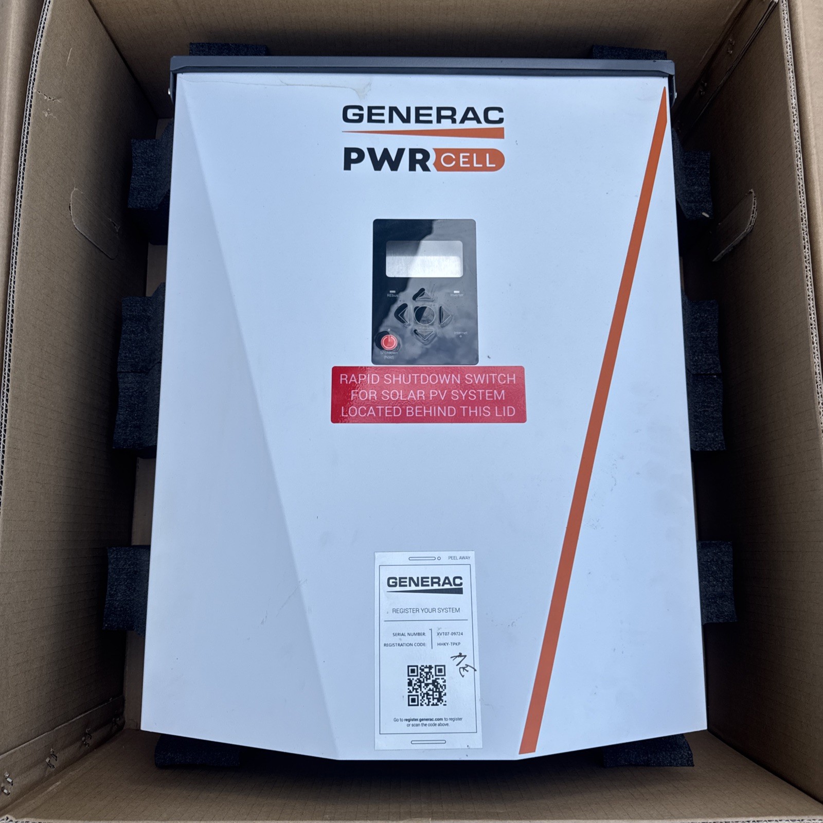 Generac XVT076A03 PWR Single-Phrase Cell Inverter 7.6kW 120/240V For Parts/Rep