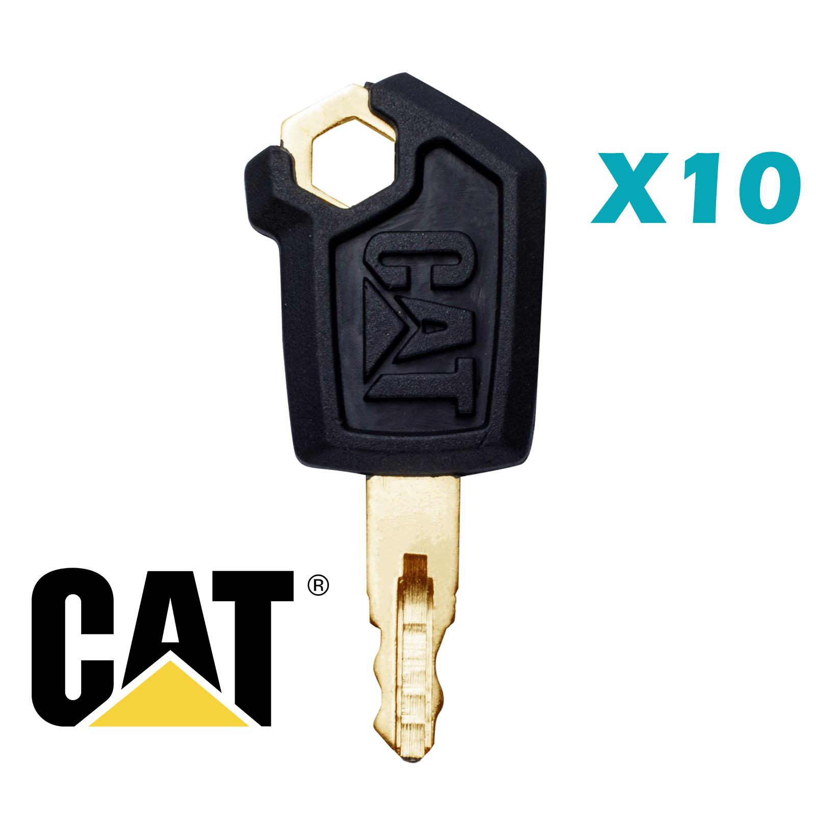 10PCS Ignition Keys 5P8500 5P-8500 for Caterpillar Heavy Equipment CAT Loaders