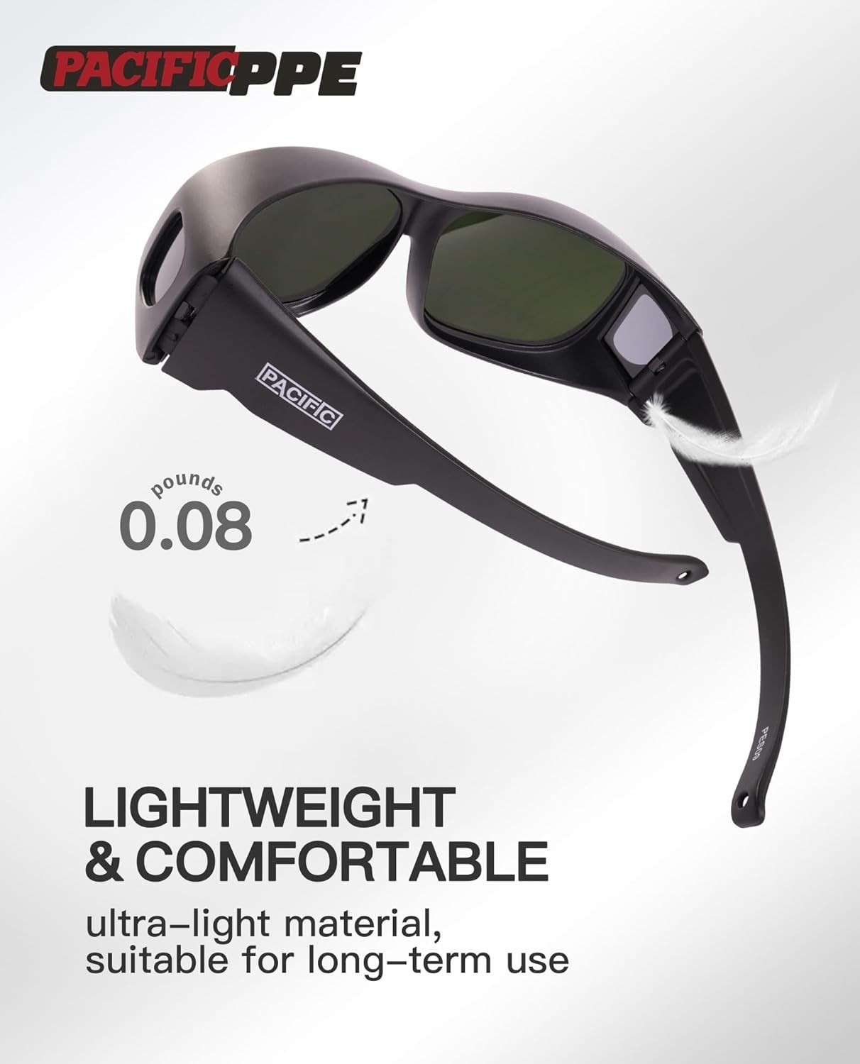 Comfortable Lightweight Welding Safety Glasses with IR Shade 5 for Everyday Use