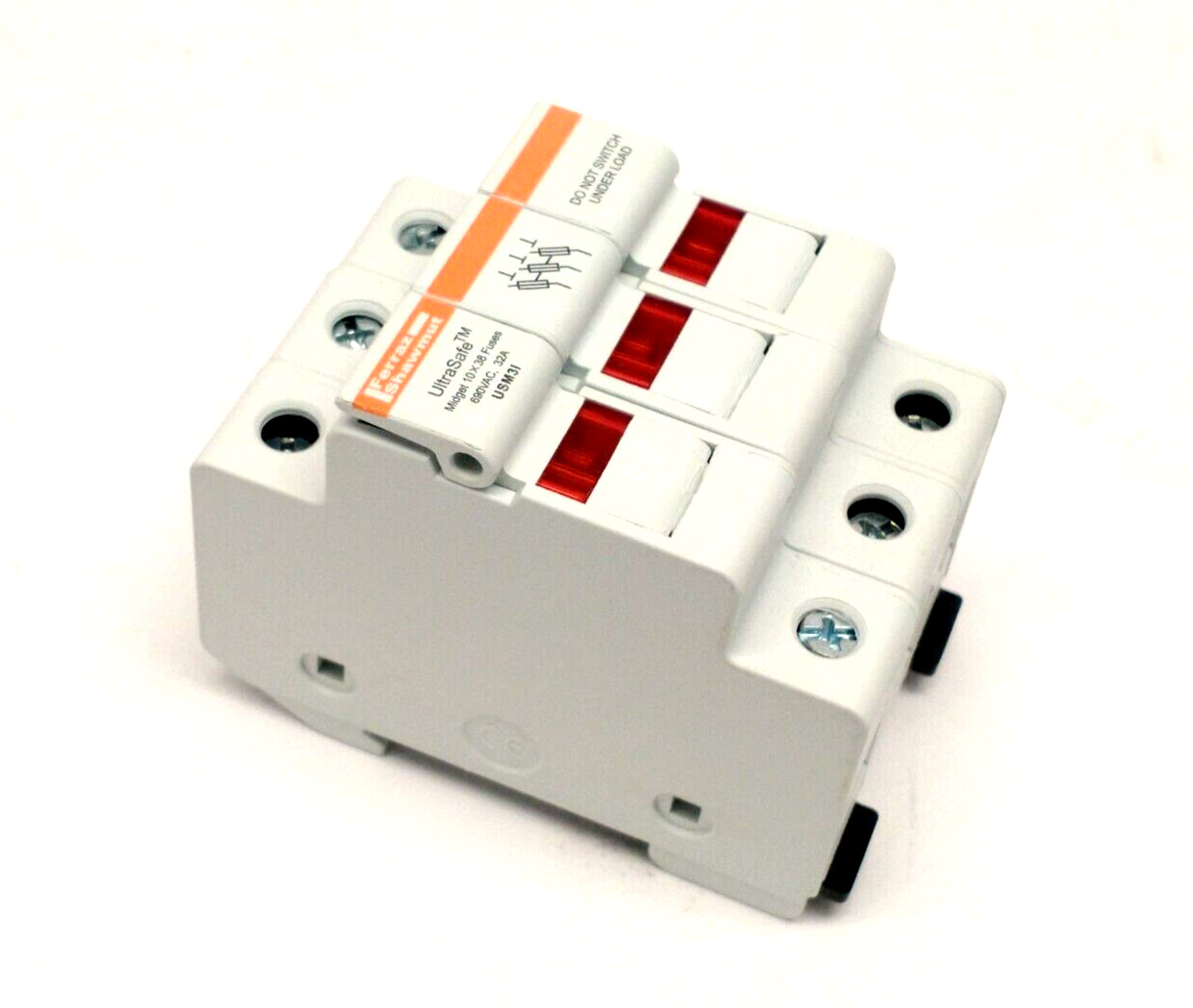 Mersen Ferraz Shawmut USM3I UltraSafe Midget Fuse Holder 30A 600V 3P Y219073