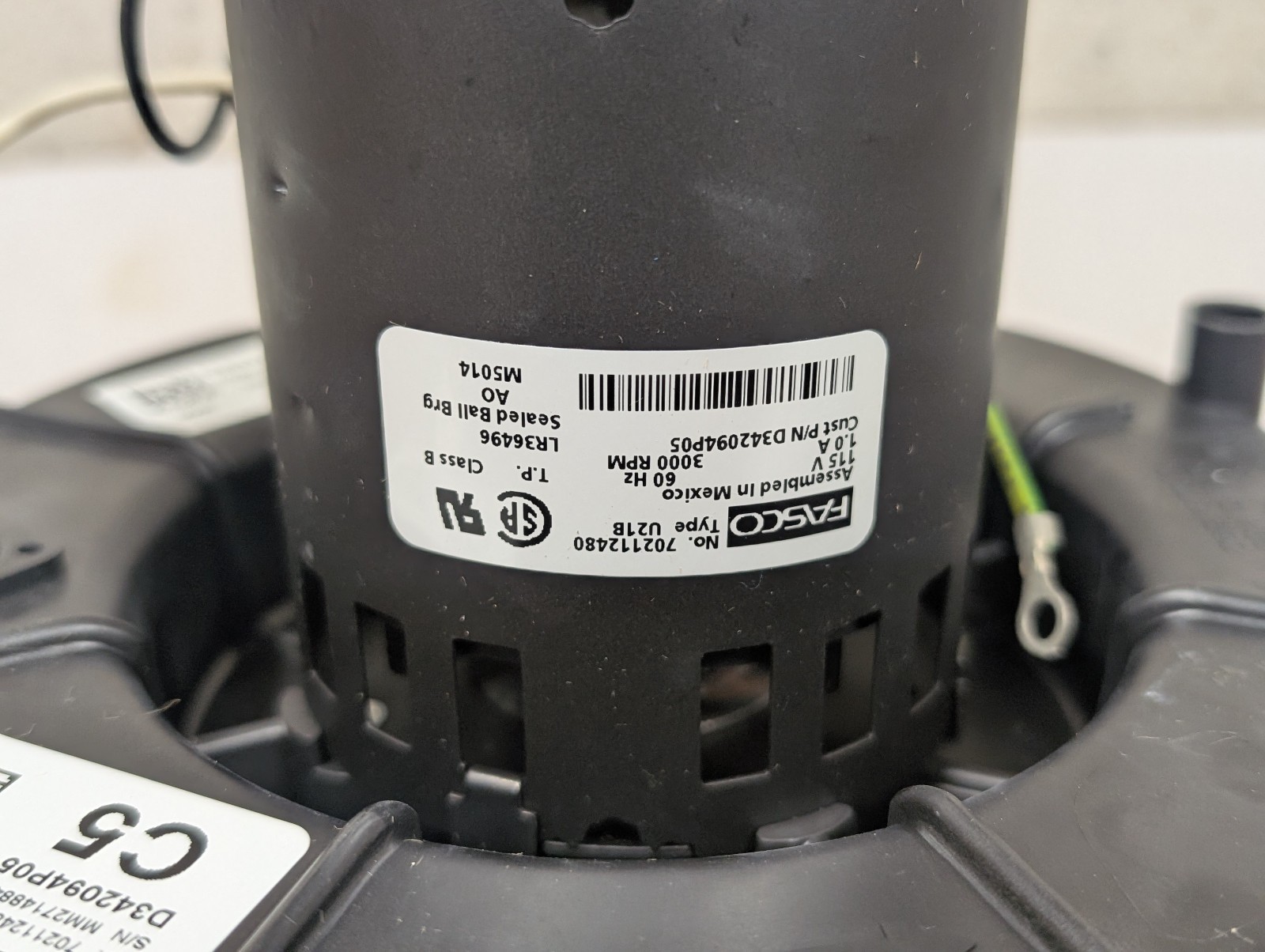 Trane Fasco BLW01137 Blower Combustion Motor Draft Inducer OEM NOS