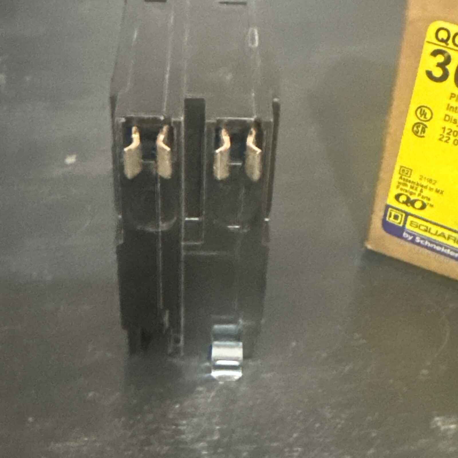 New Square D QO230VH 2 Pole 240V 22kA Snap-in Miniature Circuit Breaker.