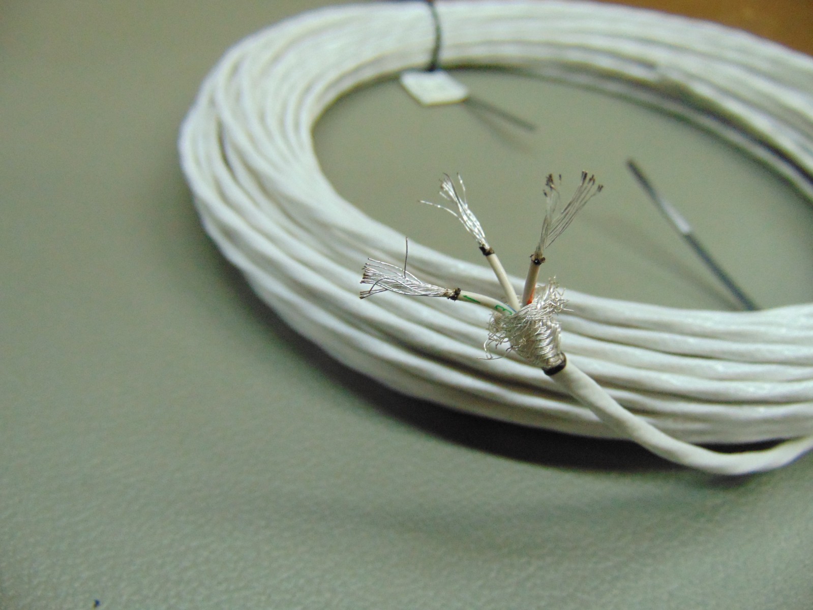 70 Feet 22 AWG Shielded Silver Plated Wire 3 Twisted Cross-linked, modified ETFE