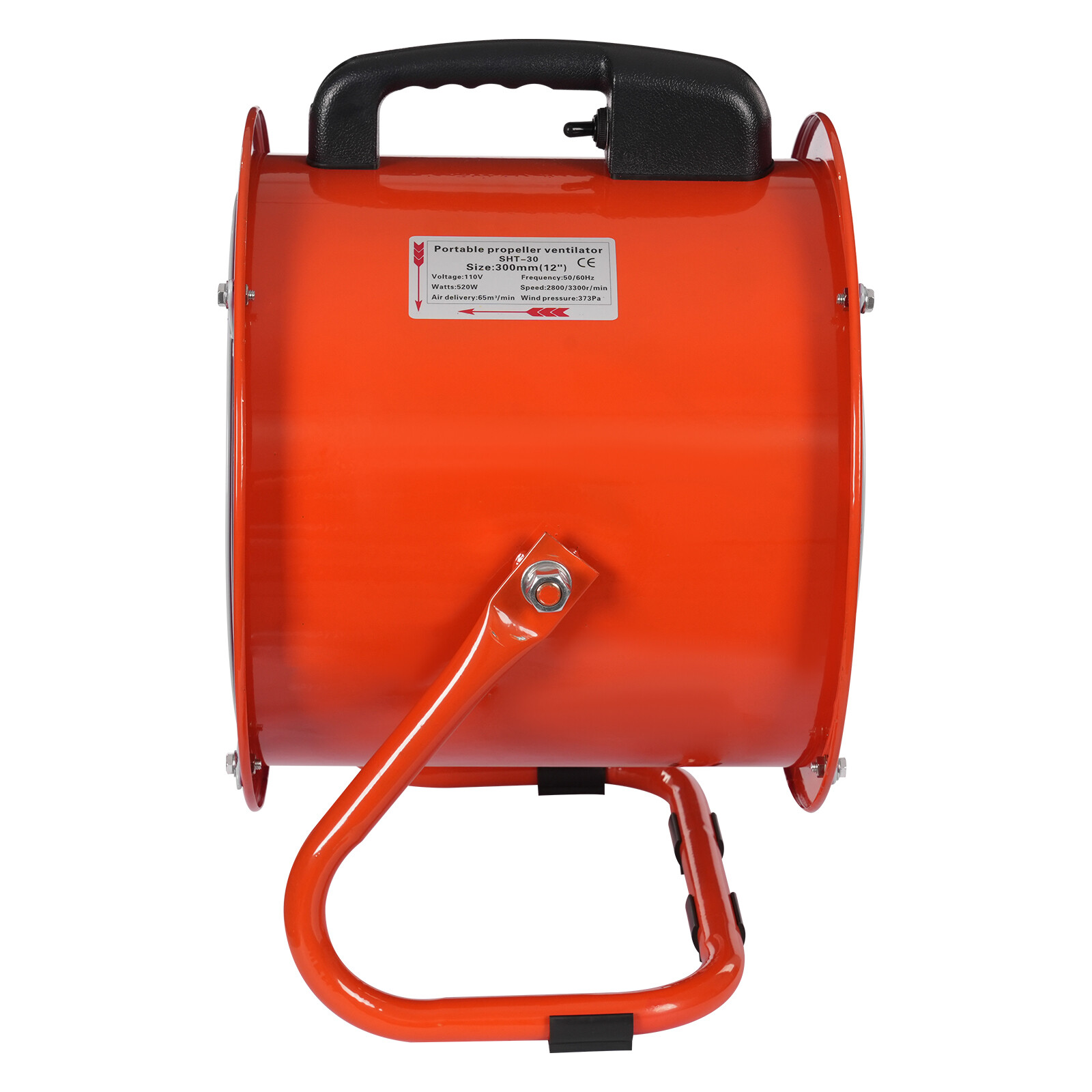 Axial Blower Exhaust Fan 12″ Portable Exhaust Fan Utility Blower Fan Ventilation
