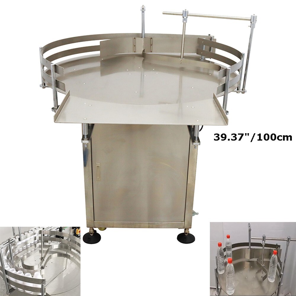 39.37″/100cm Bottle Accumulation Table Assembly Line Bottle Collecting Machine