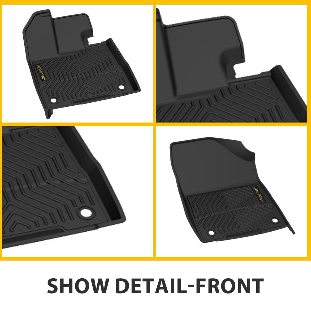 TPE Floor Mats Cargo Liner Toyota Sienna 2021-2025 8 for Seat 1st-3rdRow All-Wea