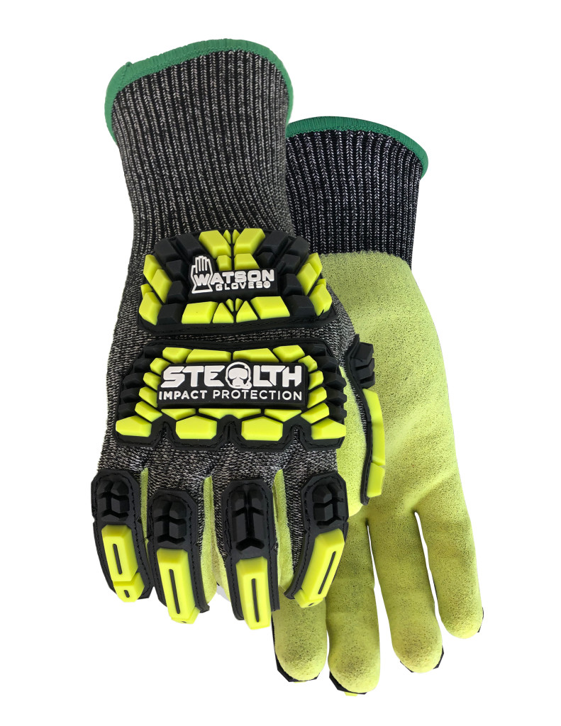 Watson STEALTH 357TPR-XXL IMPACT PROTECTION Gloves Cut-Resistant A5 Hi-Vis HR