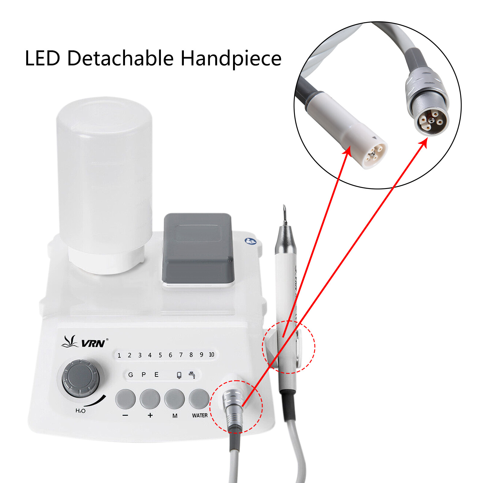 VRN Dental Ultrasonic Scaler with LED handpiece / Air Scaler 2Hole / 4Hole