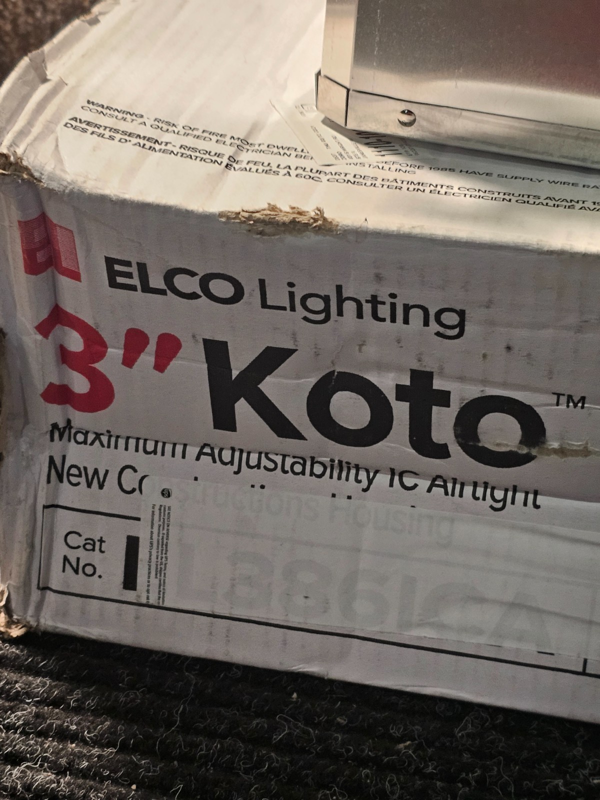 (QTY 3) Elco EL386ICA 3 MAX. Adjustability IC Airtight New Construction Housing