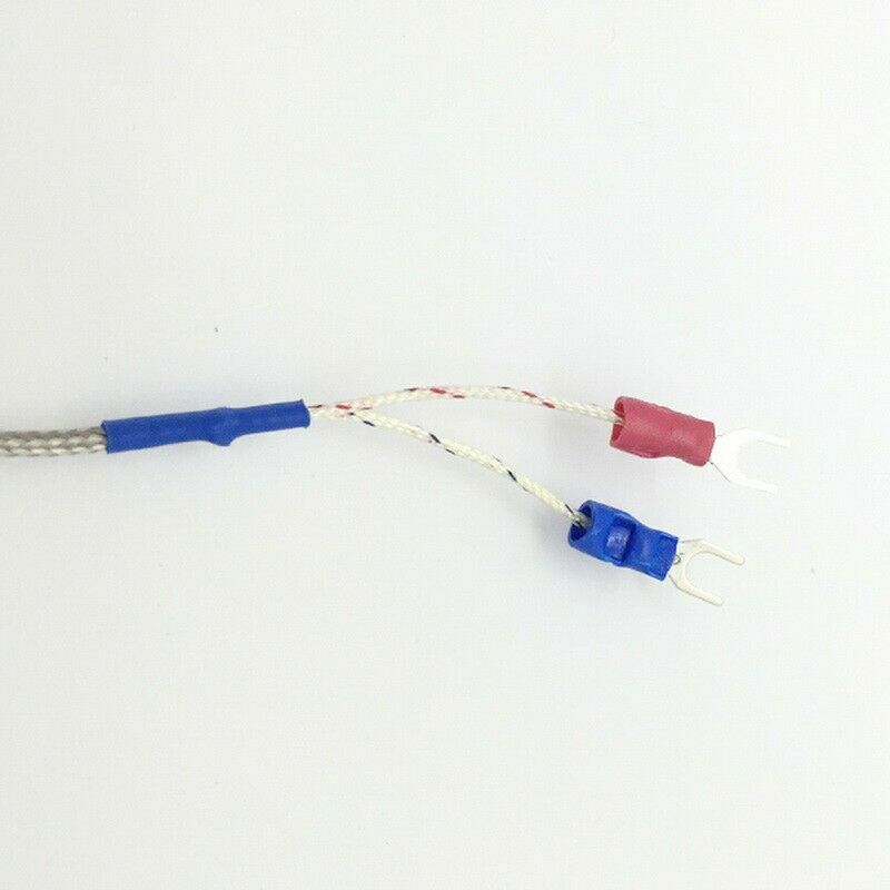 0~400℃ Compression Spring K Type PT100 Thermocouple Probe Wire Lead 1-5M 3-16ft