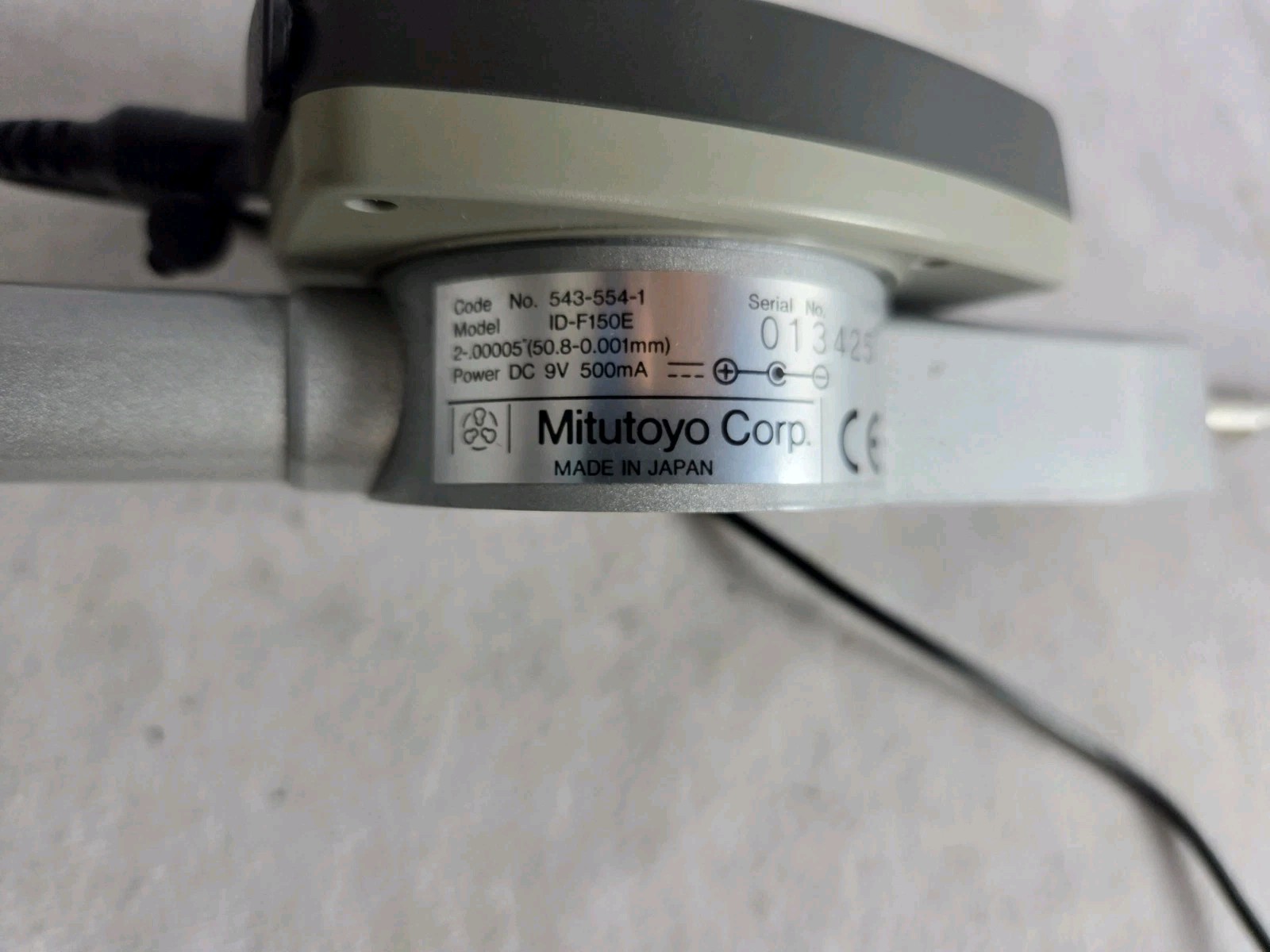 Mitutoyo 2″ 50mm ID-F150E 543-554-1 Digital Indicator W/Power Cord