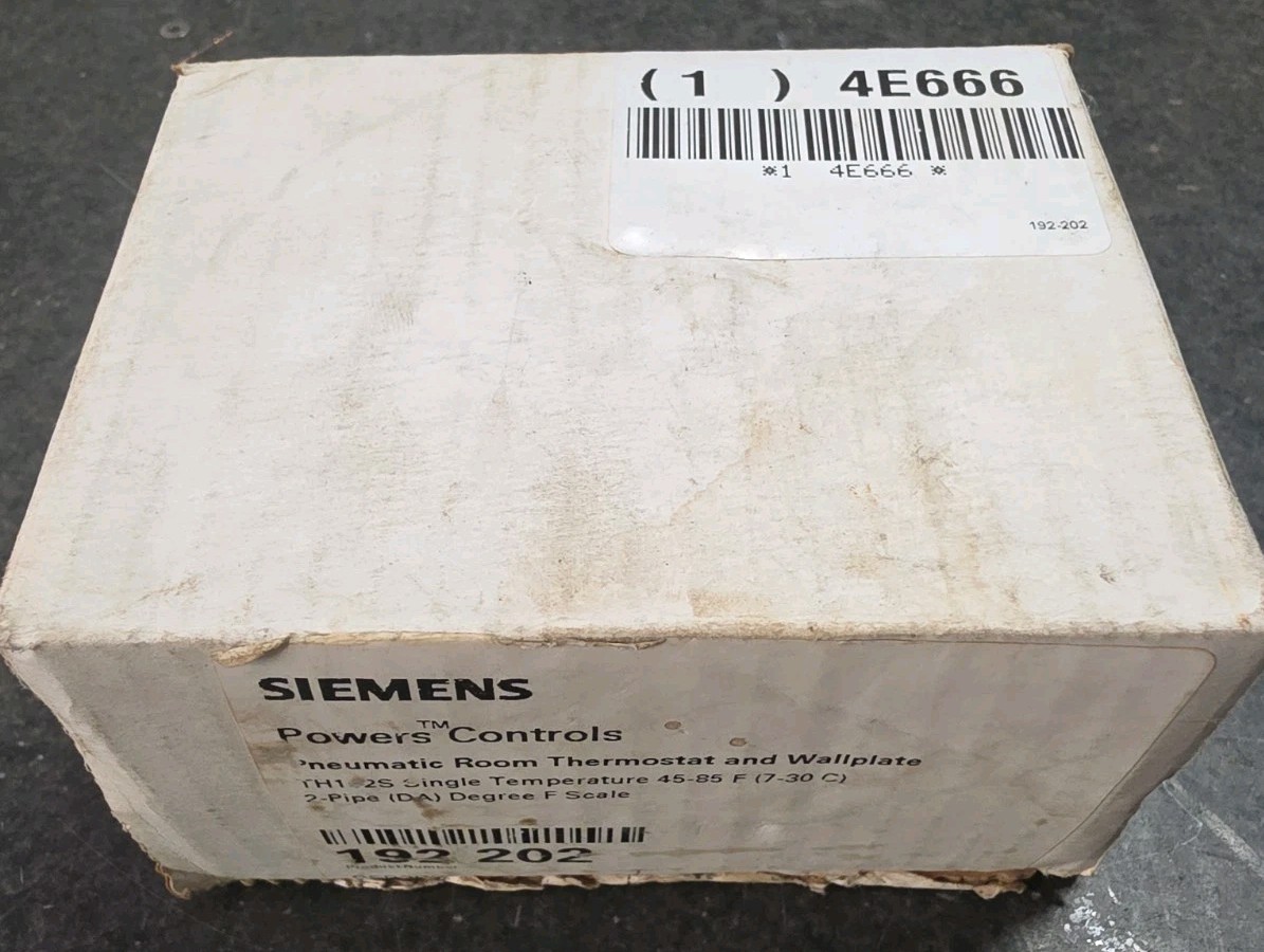 Siemens Powers Controls 192-202 Pneumatic Room Thermostat Chassis Kit w/ 192-644