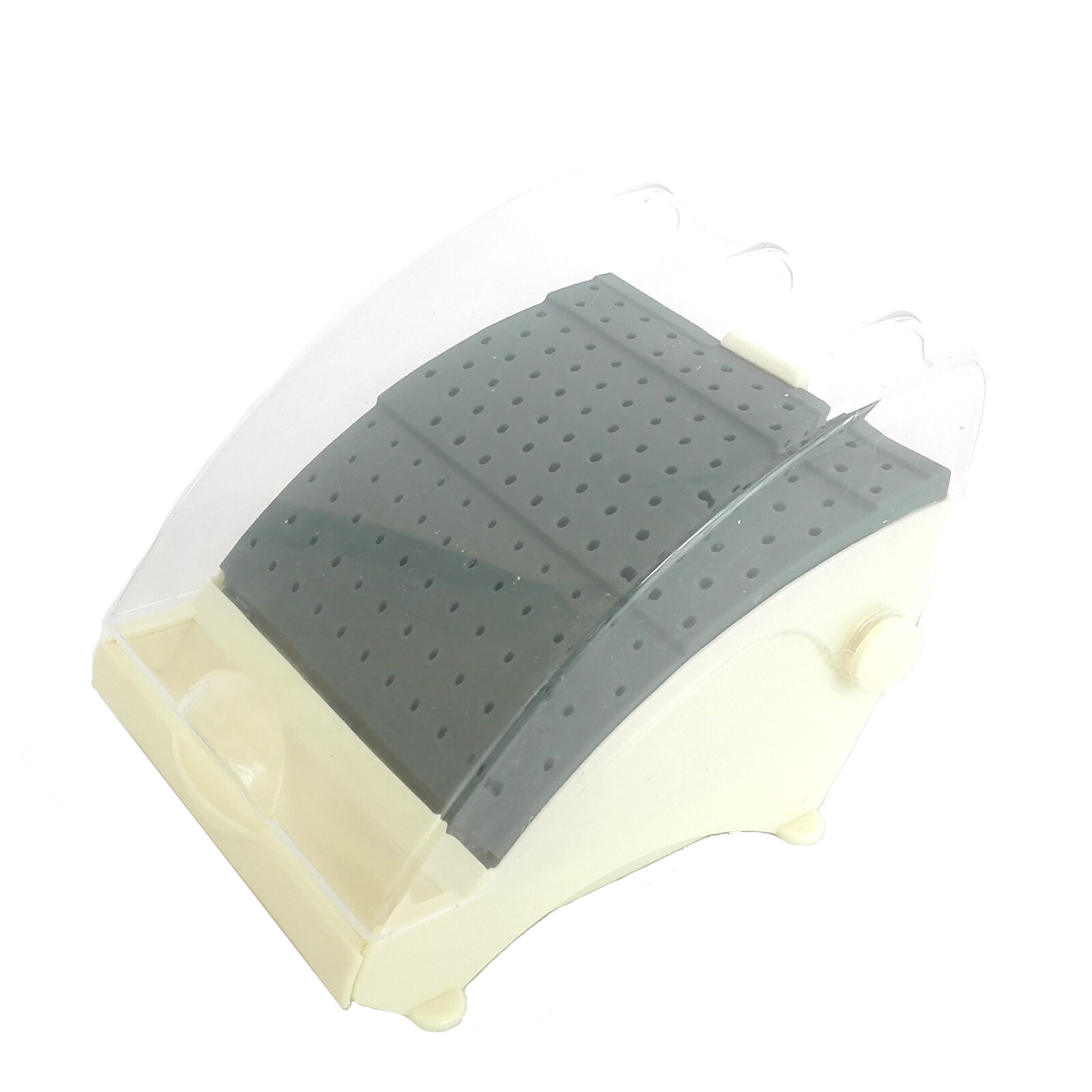 142 Holes Dental Bur Holder Disinfection Box, Bur Block Organizer with Cover,Den