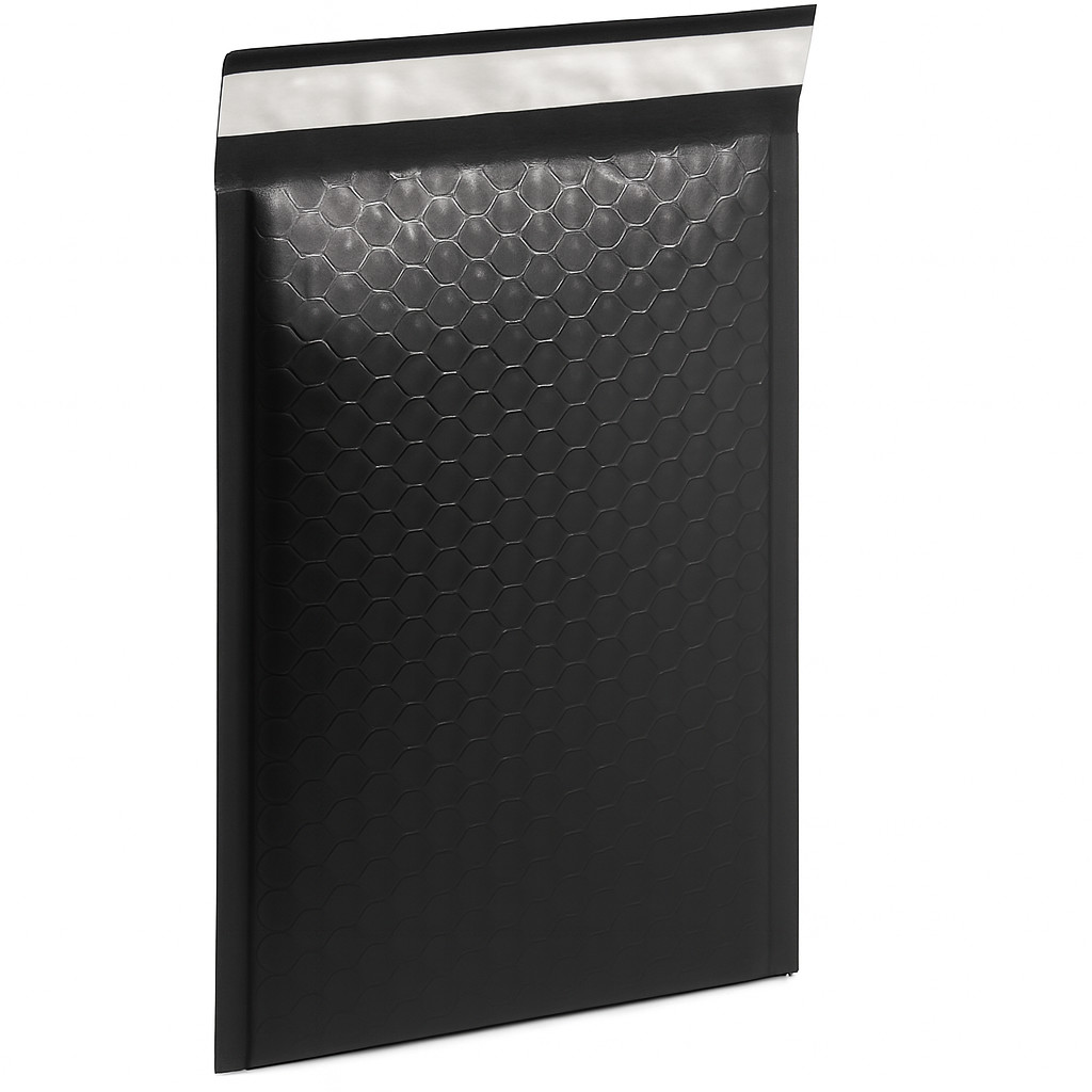 1000 Pack Black Poly Bubble Mailers 5×10 Self‑Seal Padded Shipping Envelopes