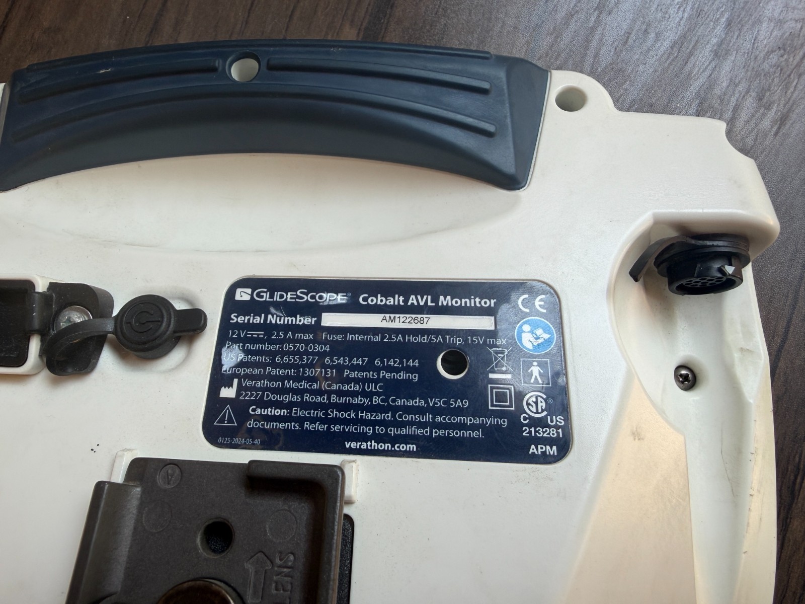 GlideScope VIDEO MONITOR 0570-0304 Portable Laryngoscope Video Monitor
