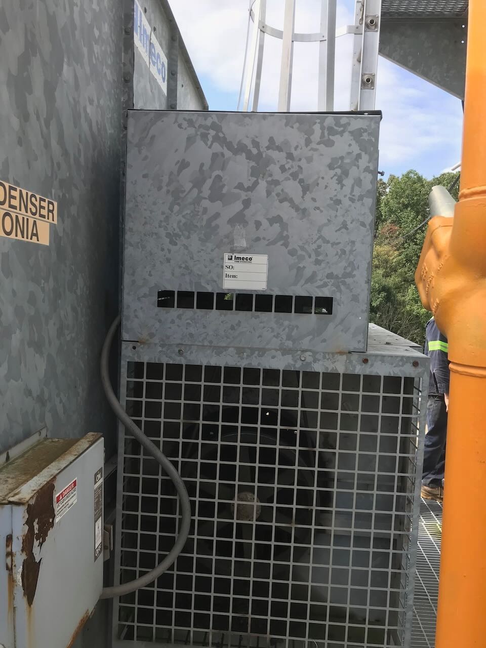 FRICK IMECO XLC-80 RH Evaporative Condenser York 44.4 tons 10′ x 12′ footprint