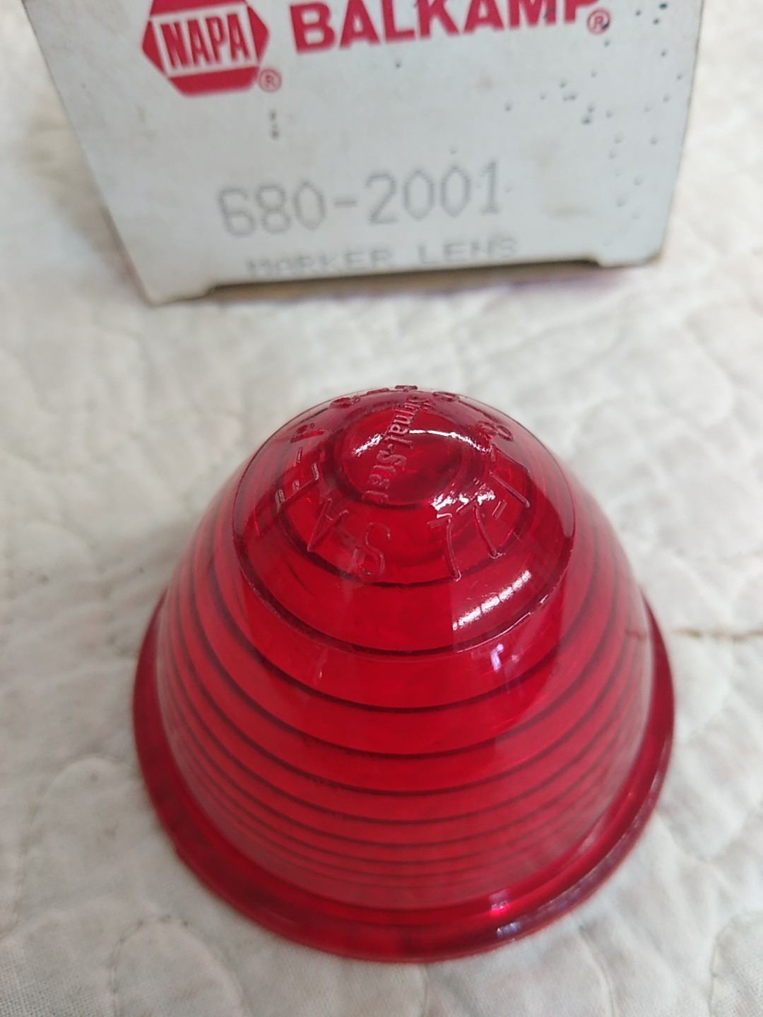 ONE GENUINE NAPA BALKAMP MARKER LENS 680-2001
