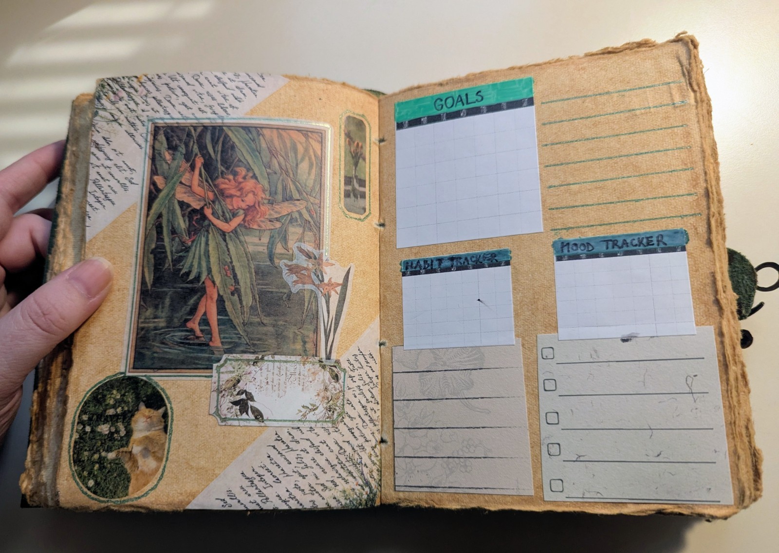 Undated 15 Month Planner Journal In Nature Green Floral Unique
