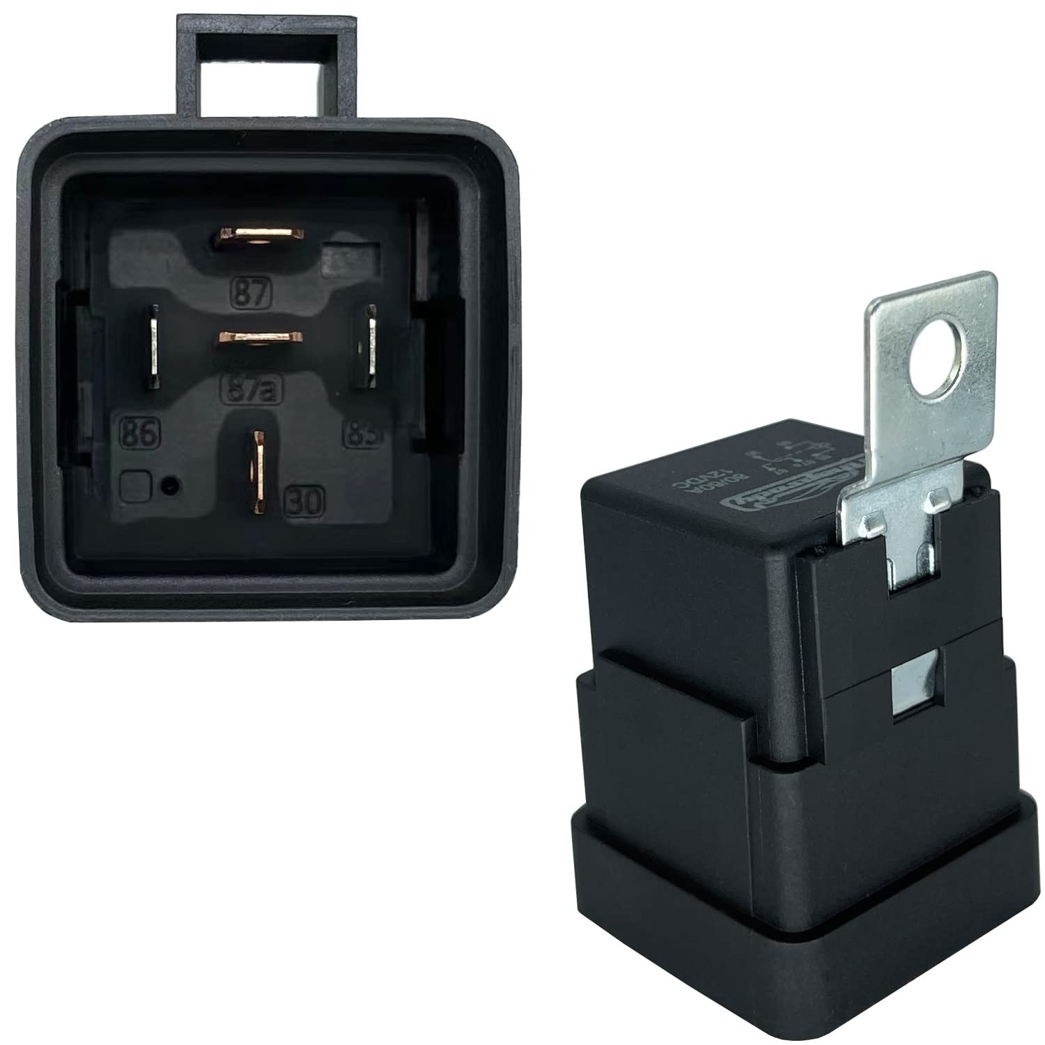 12VDC 80/60Amp Waterproof Relay, 5-pin SPDT Automotive Relay with Pigtail