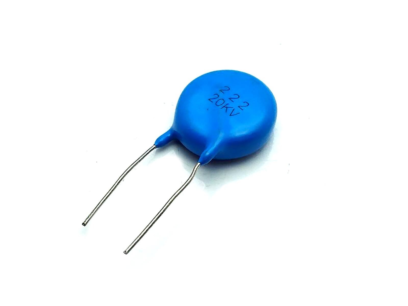 US Stock 5pcs Ceramic Disc Capacitors 2200pf 2.2nf 0.0022uf 222 20000V 20KV