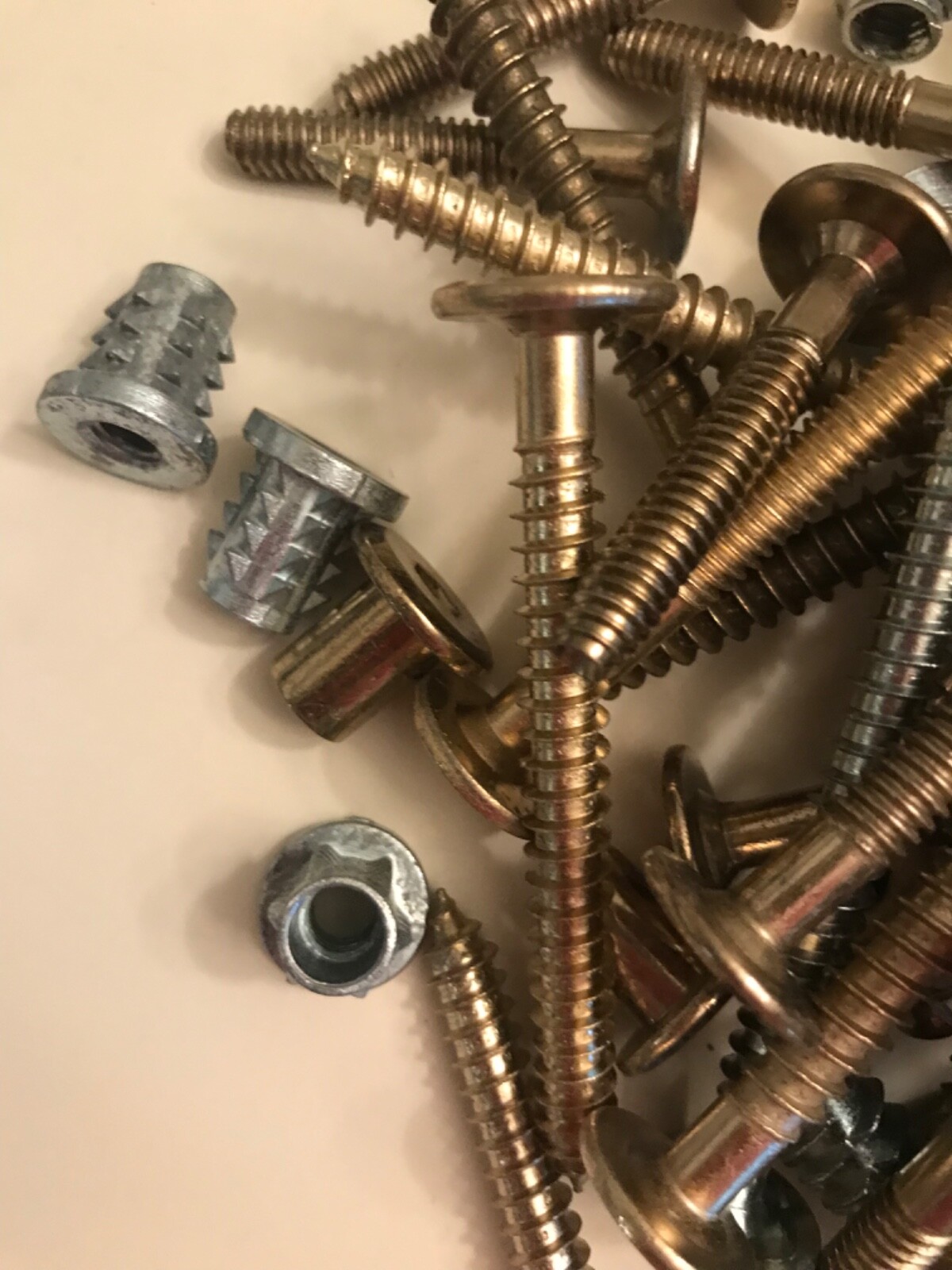Furniture & Cabinet Screws Bolts Misc lot of hardware 3.7 pounds