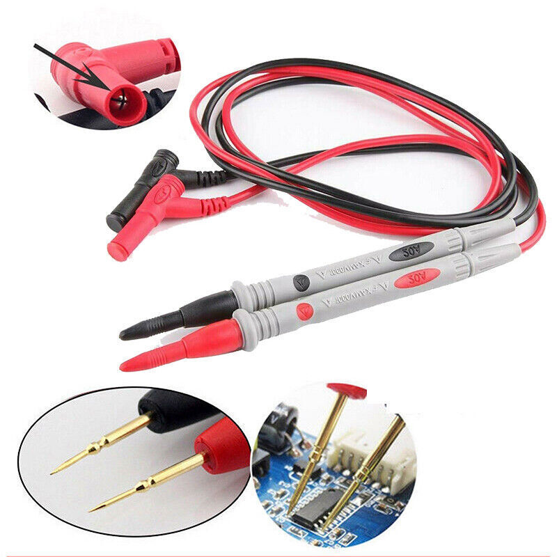 Multimeter Test Leads for Meter Electrical Alligator Clip Probes 1000V 20A