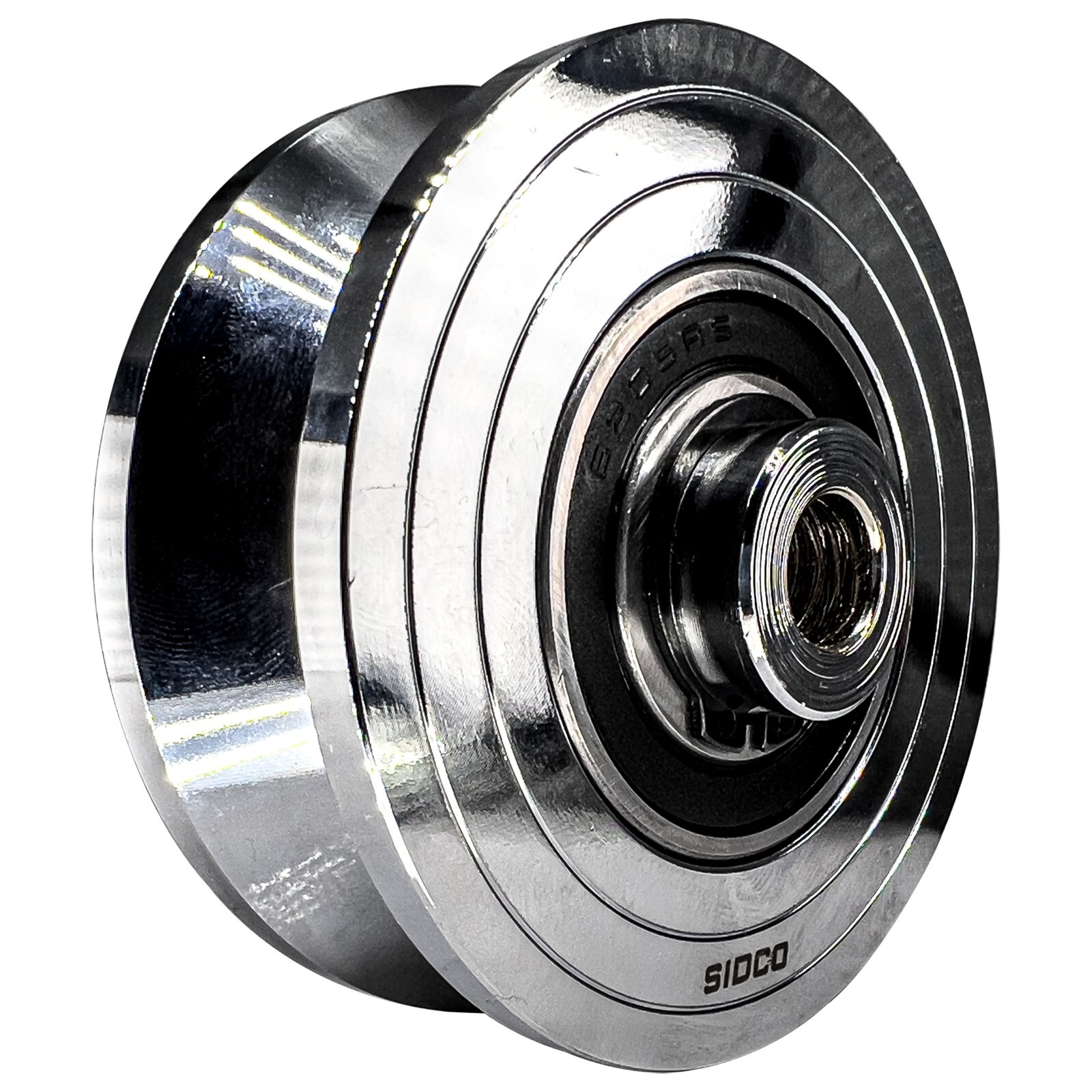 3.5 Inch Chrome V-Groove Gate Wheels Solid Steel Sliding Gate Rollers 1 Pc