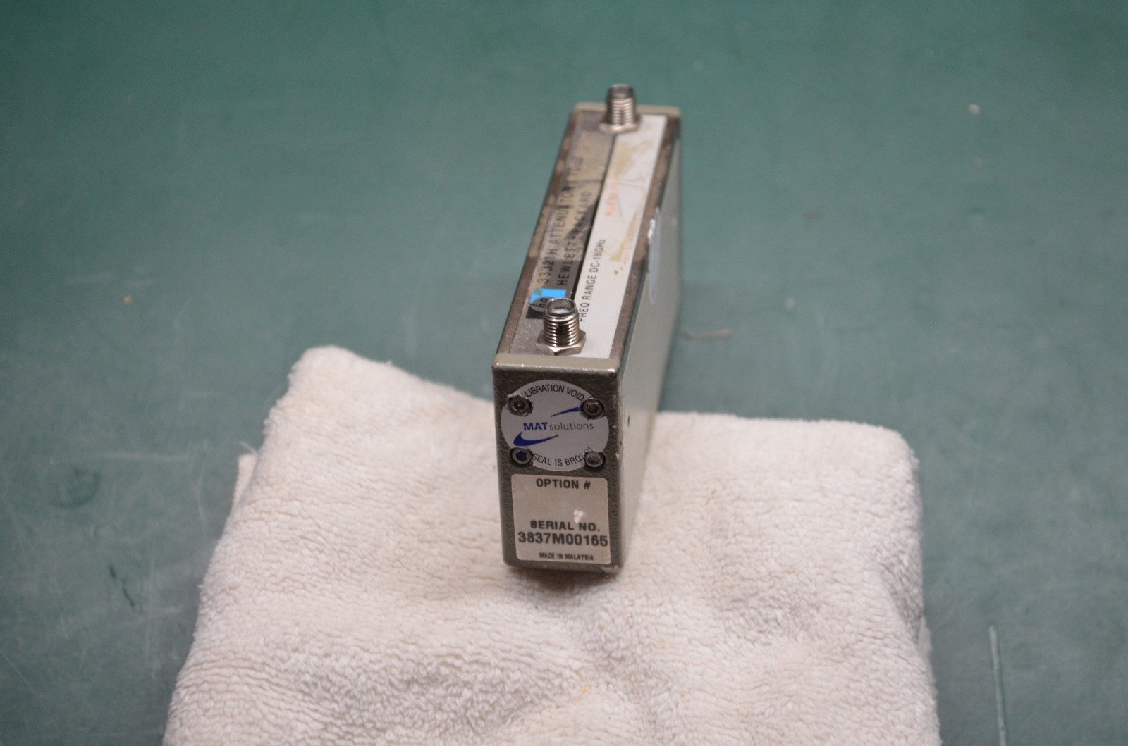 HP 33321H Programmable Step Attenuator 70 dB, DC to 18 GHz, 24 VDC, SMA (F-F)