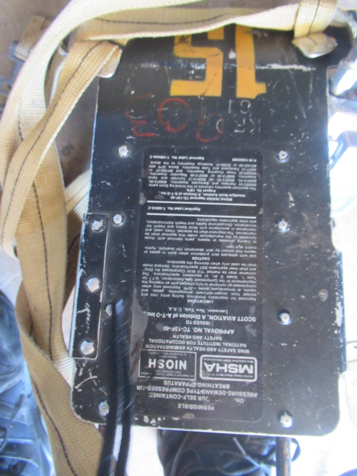 VINTAGE Scott Air-Pak Presur-Pak II SCBA w/ Face Mask 2.2