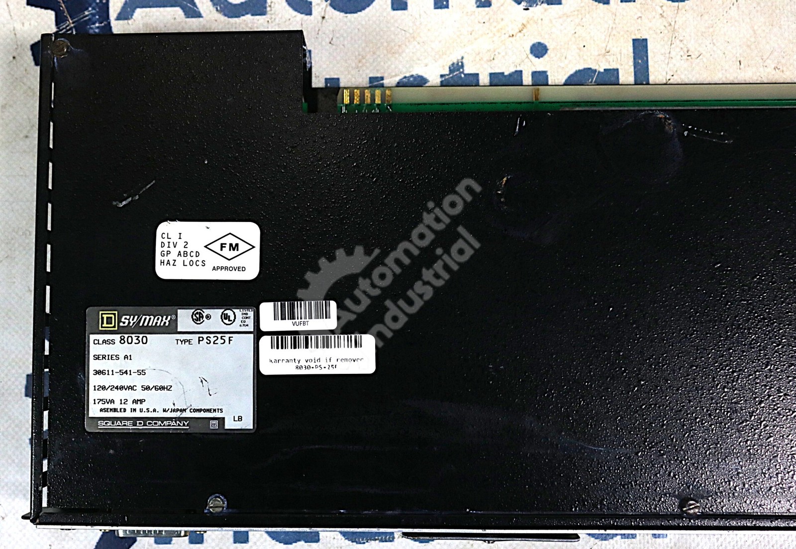 PS-25F By Square D Sy/Max Class 8030 120-240VAC 12AMP Power Supply Module