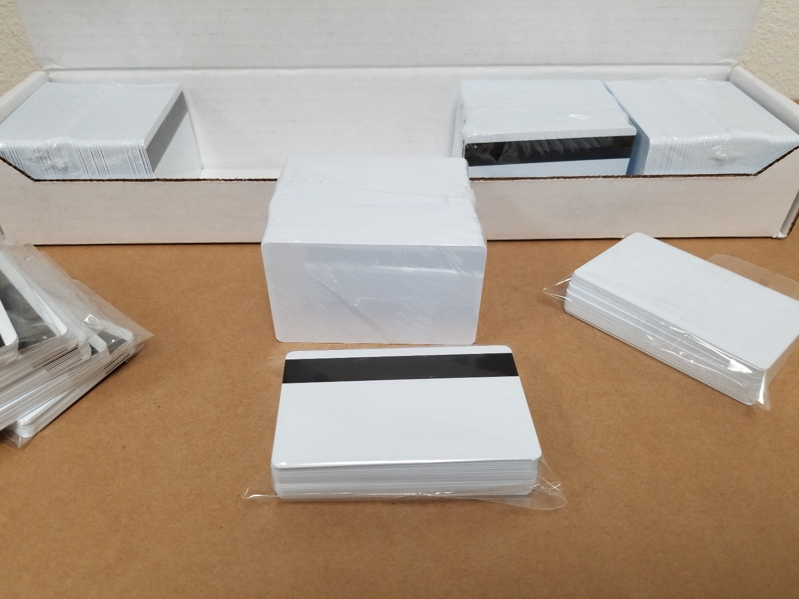 50 White HiCo Mag PVC Cards, CR80 .30 mil, 3 Track Magnetic Stripe USA Shipping