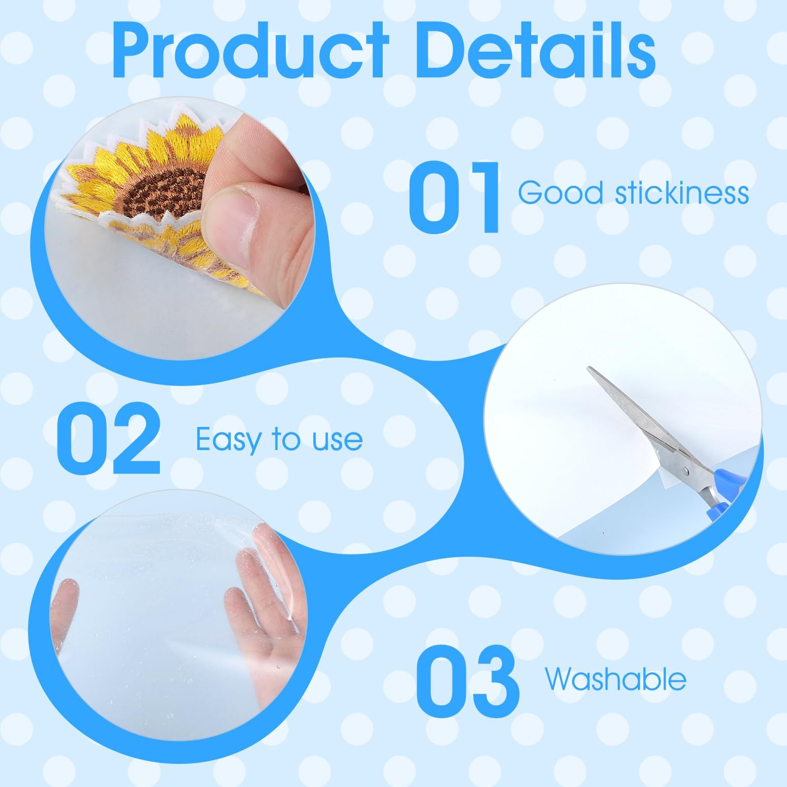 11.8inch x 10 Yards Iron On Fabric Adhesive Patches Film Double Sided Fusible…