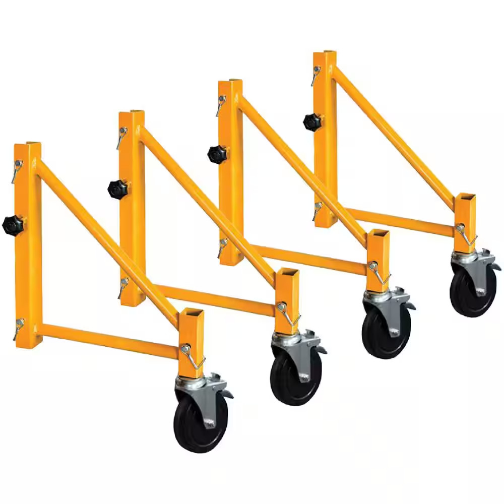 14 In. Scaffold Outriggers with 5 In. Heavy Duty Caster Wheels, Compatible with