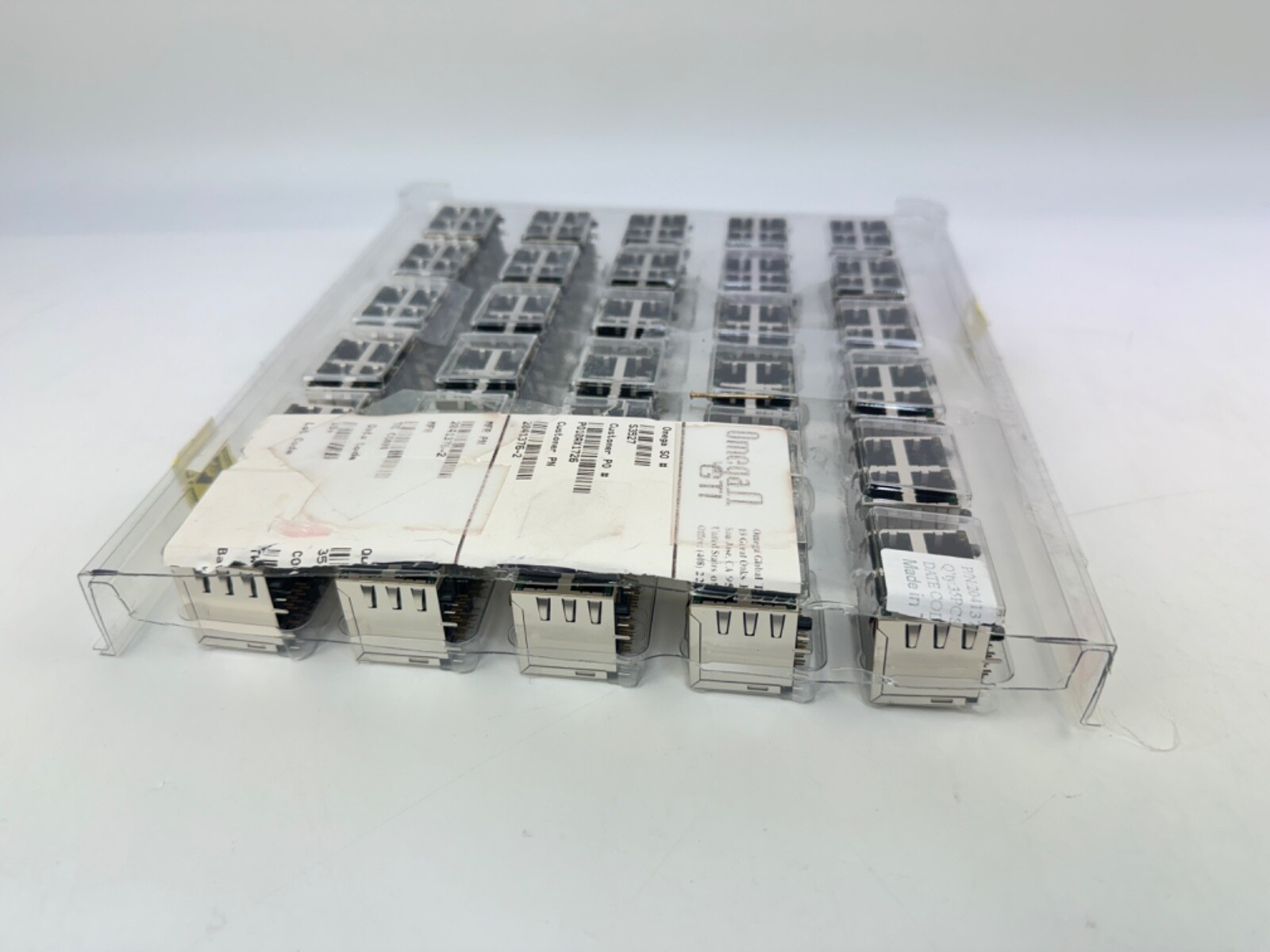 x(31) Omega Global Technologies TE Connectivity RJ45 4-port Connectors 2041376-2