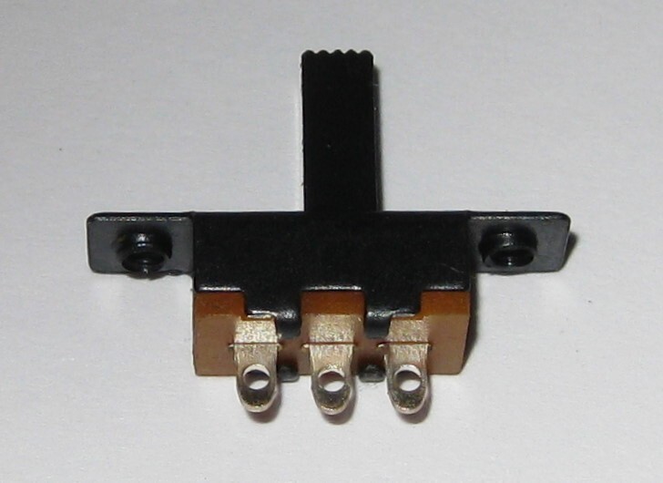 0.5A SPDT Miniature Panel Mount Slide Switch w/ Metal Body + Long Lever – 50 VDC