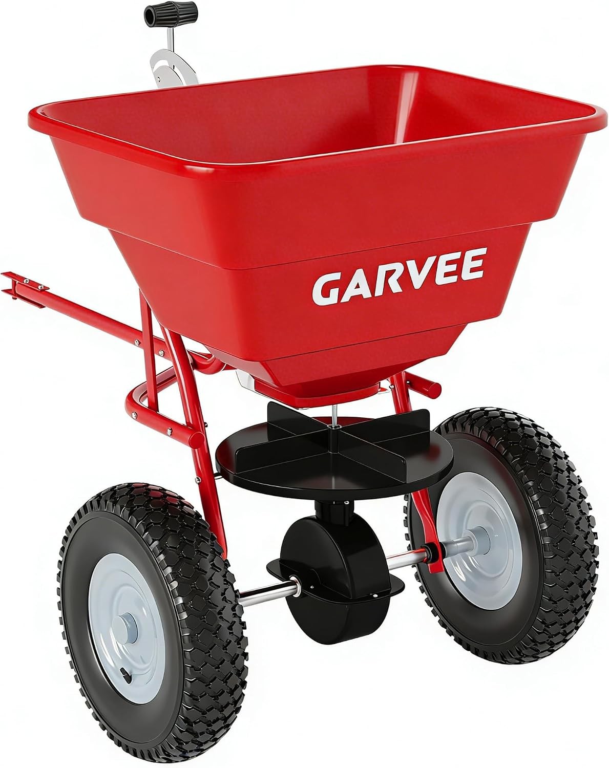 85 lbs Tow Behind Broadcast Spreader ATV Garden Tractor Seed Spreading 0-10 FT