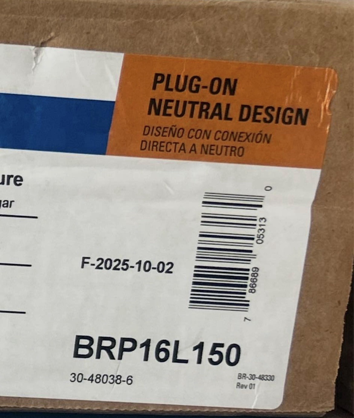 Eaton BRP16L150 150A 16 Space 32 Circuit Indoor Main Lug Load Center Panel New