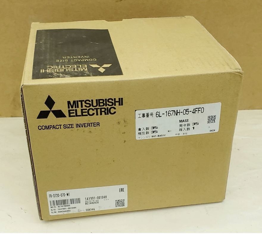 Mitsubishi FR-D720-070-W1 240VAC 3 Phase Variable Frequency Drive 2.0HP – NEW