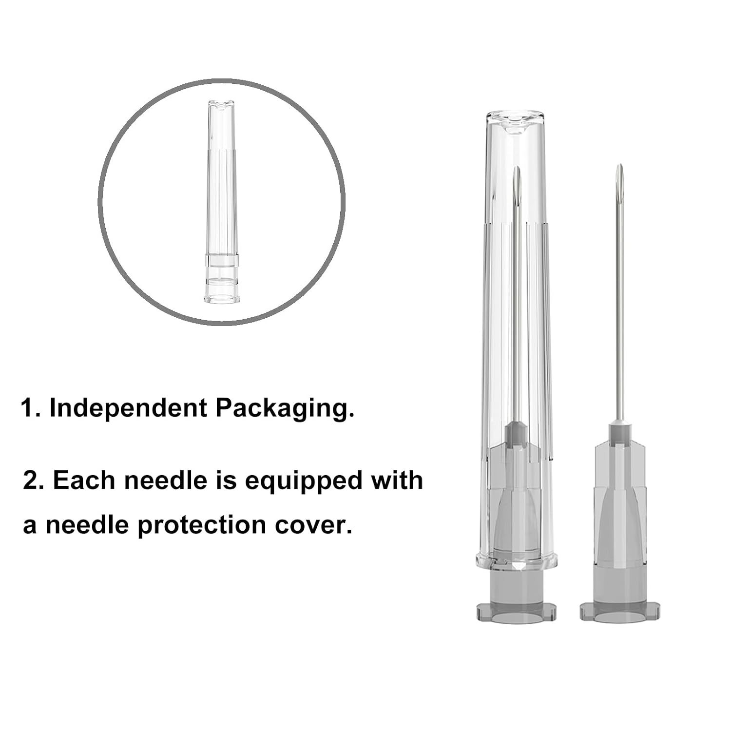 27 Gauge 1-Inch, with Individually Wrapped, 100 PCS Luer Lock Industrial Disp…
