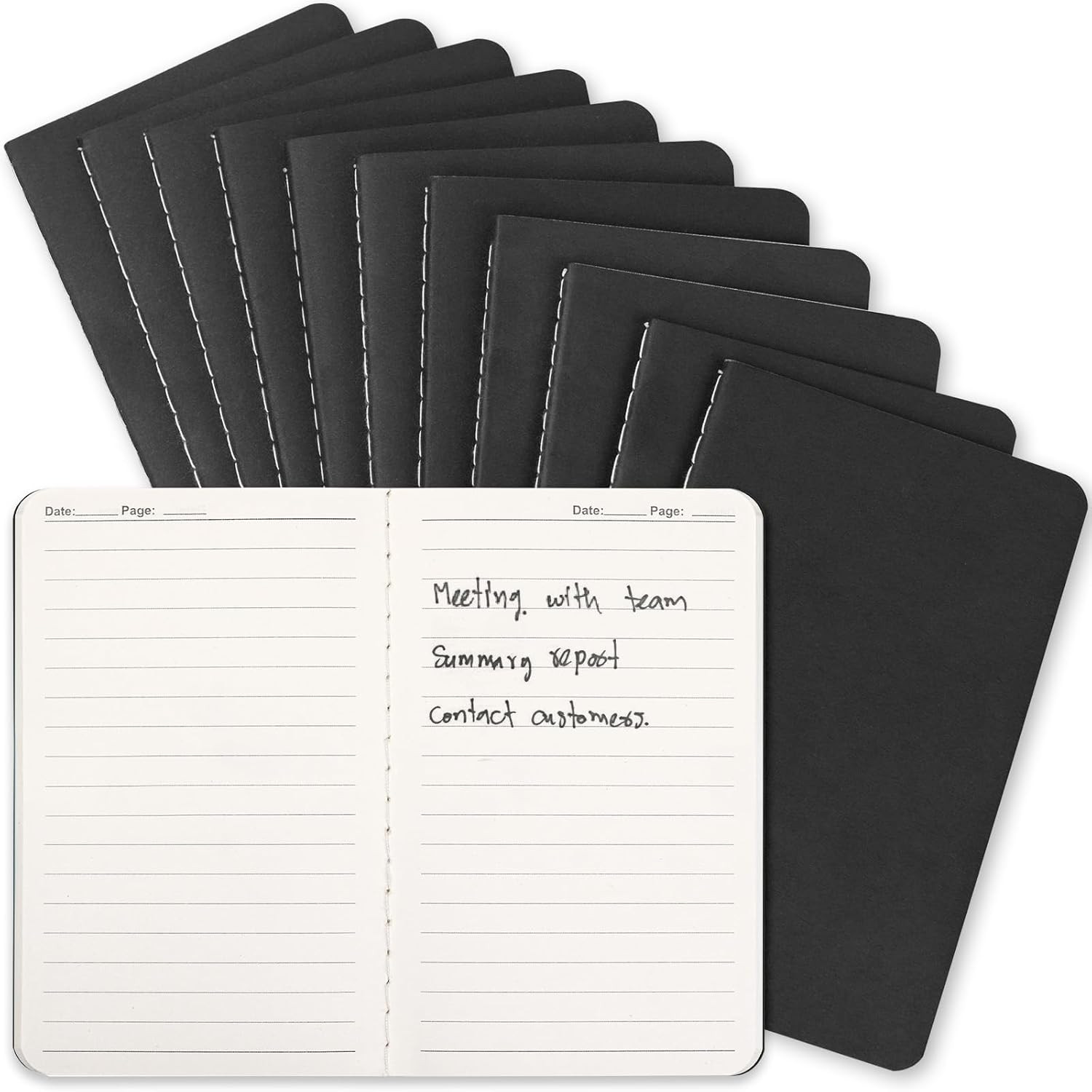 Mini Pocket Notebooks Bulk 3.5 X 5.5 Inches 12 Pack Small Note Pads Lined Little