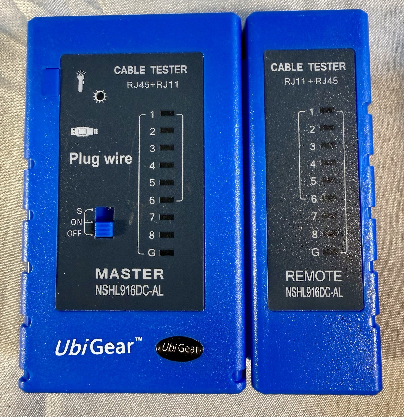 Network Cable Tester Test Tool RJ45 RJ11 RJ12 CAT5 CAT6 UTP USB LAN Wire Blue