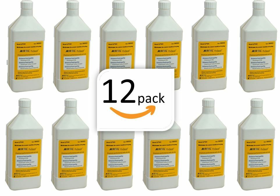 Miroil FryLiquid, BULK SAVER, LF1201 Pack of 12 x 1 Liter, Fry Oil Extender