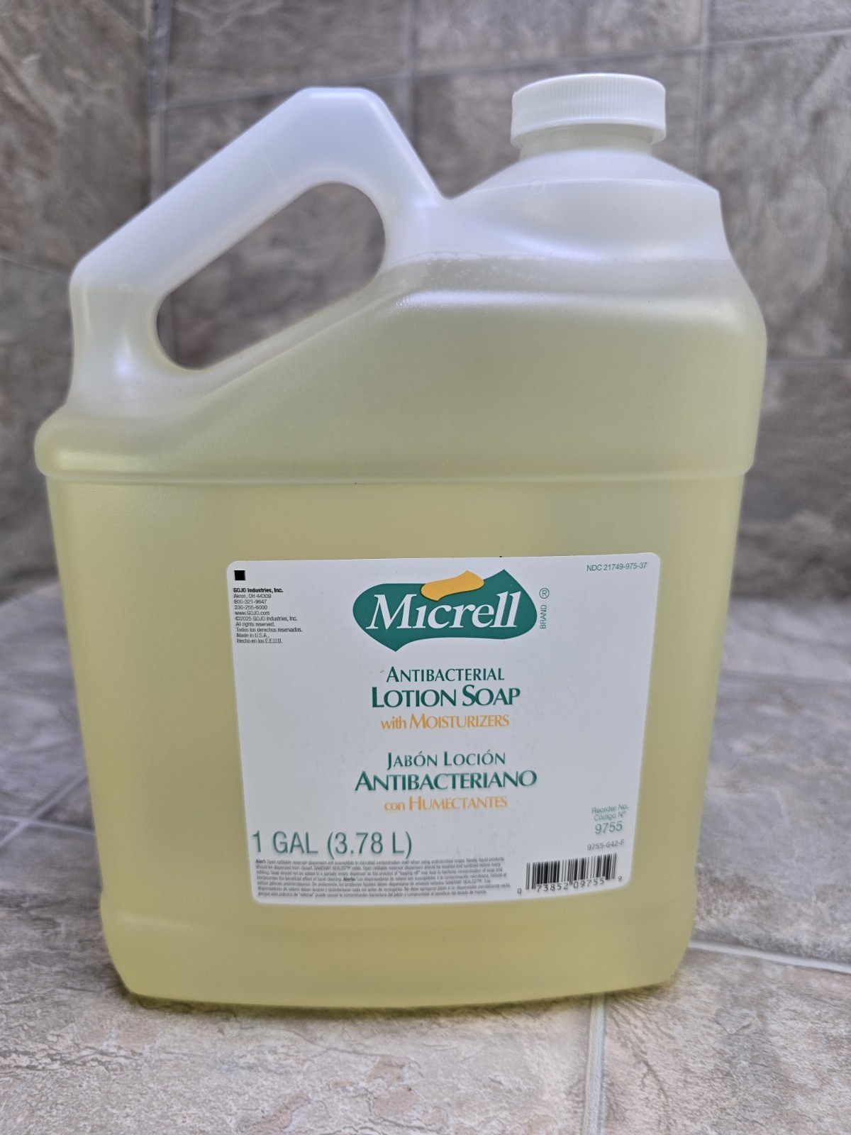 Micrell ANTIBACTERIAL LOTION SOAP WITH MOISTURIZERS 9755 /1 GAL Exp 05/2028