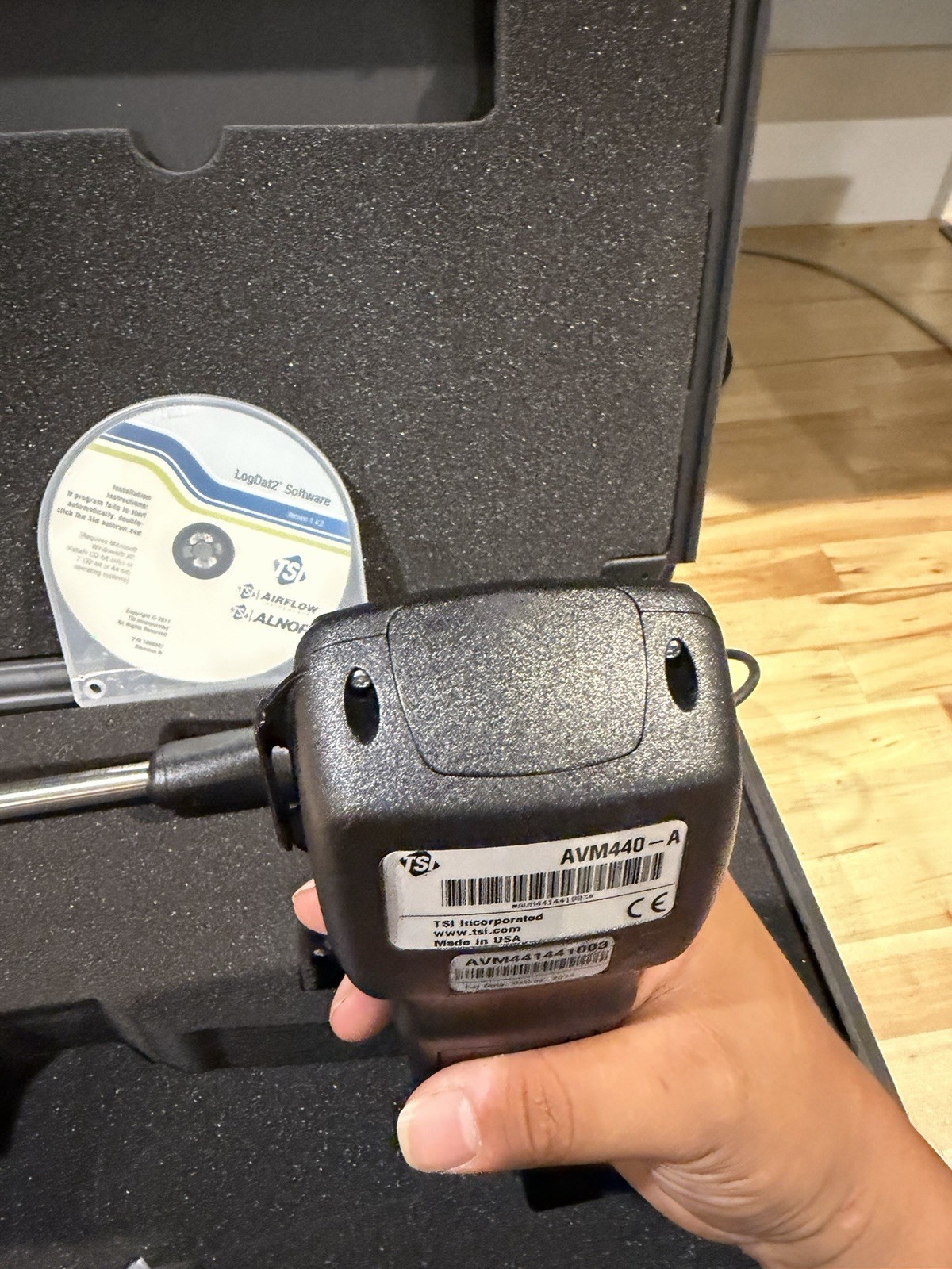 TSI ALNOR AVM440-A VELOMETER THERMAL ANEMOMETER [0–6000 ft/min (0–30 m/s)]